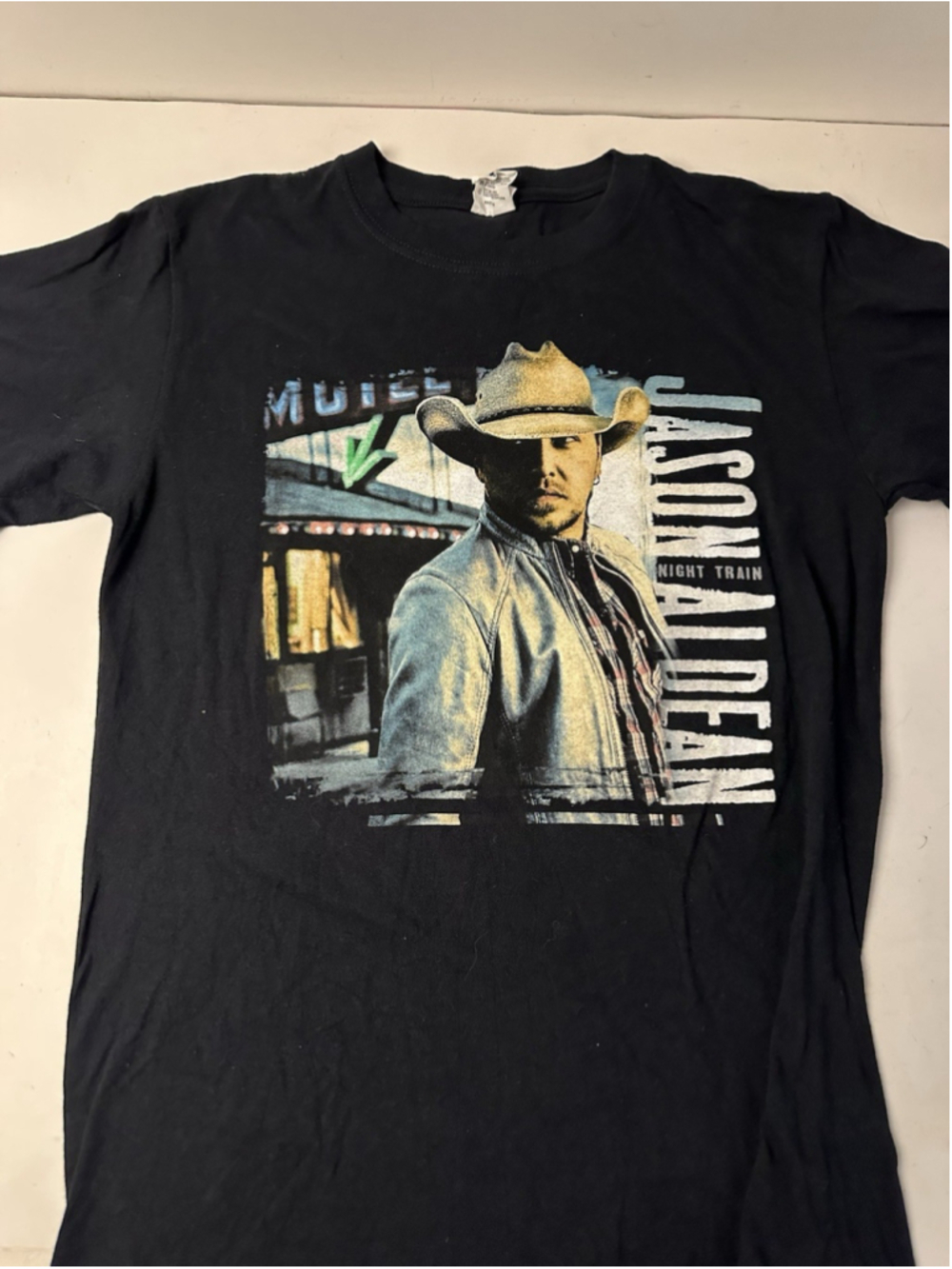 Jason Aldean Night Train Tour 2013 Concert T Shirt Mens Small Anvil Black Countr